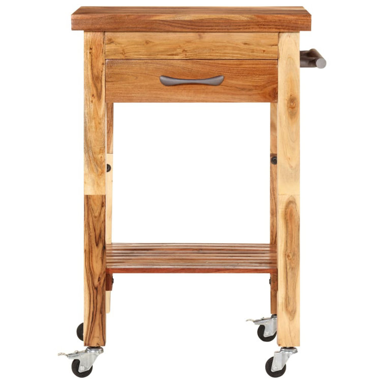 Union Rustic Mariestad Solid Wood Bar Cart Wayfair.co.uk
